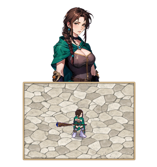 緹娜立繪與遊戲畫面